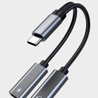 USB C to C 타입 이어폰 PD 60W 고속 충전 듀얼 젠더