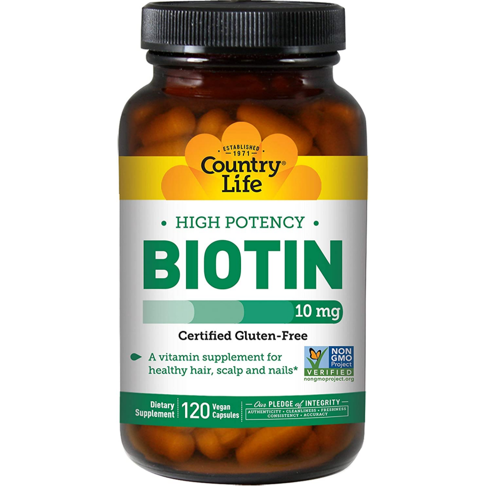 컨트리 라이프 <b>비오틴 10</b>mg 비건 120캡슐