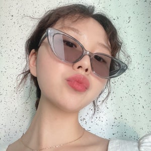 긱시크 오발형 커플 운전용 레트로 빈티지 캣츠 틴트 화이트 뿔테 패션 선글라스