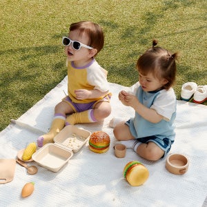 디킨 인앤아웃 반팔 아기 여름 실내복 상하의 세트