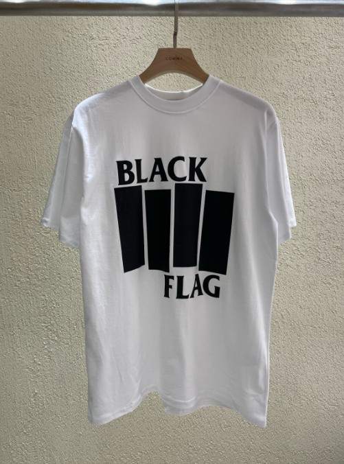 블랙 <b>프레그</b> 오버 핏 반팔 티셔츠 2color