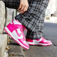 나이키 우먼스 덩크 하이 핑크 프라임 Nike Dunk High (DD1869-110)