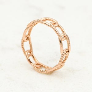 14K 금 반지 민자 꼬임 클립 체인 레이어드 검지 믹스체인