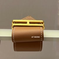 (두 칼라) 에르메스 ELAN 엘란 가죽 팔찌 HERMES LEATHER BRACELET