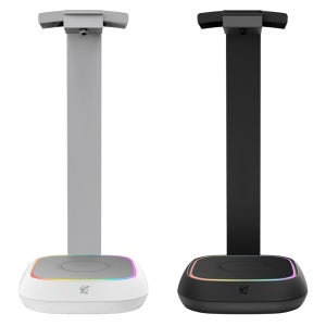 앱코 HR600, RGB 헤드셋 거치대 무선충전 USB허브