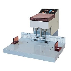 2공 자동천공기 KP-2050, 원터치방식으로 2공 50mm 두께의 서류를 70mm간격으로 자동천공, 천공제본기(자동식천공)