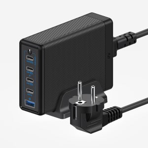 USB PD 228W PPS GaN 접지 멀티 초고속 충전기 GE510 블랙