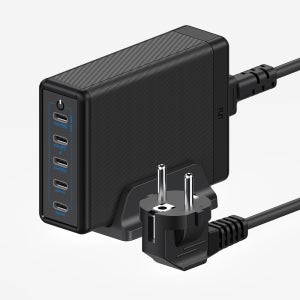 USB PD 230W PPS GaN 접지 멀티 초고속 충전기 GE610 블랙