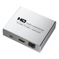 TV연결 영상분배기 HDMI분배기 hdmi 오디오 분리기 회전 3.5 이어폰 광섬유