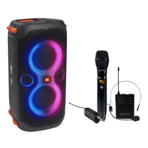 JBL PARTYBOX110 파티박스 110+DART 핸드+헤드 2채널 무선 마이크 포함