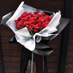 대구 100송이 장미 생화 대형꽃다발 빨간장미 정열의꽃 프로포즈 기념일 꽃다발