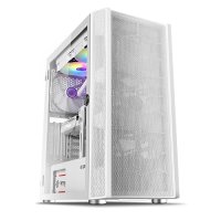 앱코 SUITMASTER P1000 강화유리 (화이트) 미들타워 컴퓨터 케이스 (국내정발)