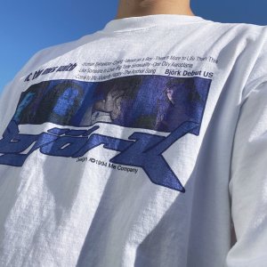 Bjork 블루 시티팝 반팔 티셔츠 (unisex)