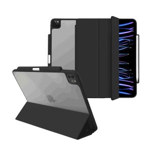 탱글우드 아이패드 프로 12.9인치(3/4/5/6세대) 클리어 핏 케이스 애플펜슬 수납 스마트커버