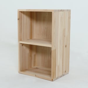 베르데퍼니처 공간깡패 무도장 2단 원목 공간박스 수납장 칼라박스 나무상자 400