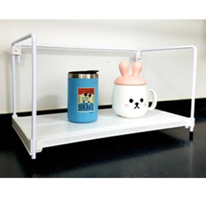 1단 400 모듈 미니선반 주방선반 수납정리 책상 화장대 다용도실 팬트리 철제선반