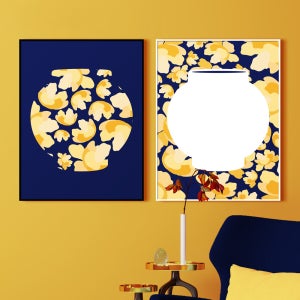 위모던 달항아리 캔버스아트 거실 인테리어 포스터 풍수그림액자 12종