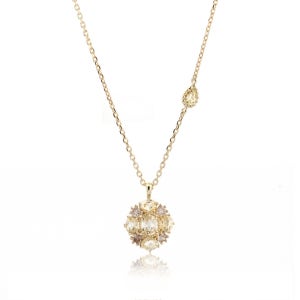 14K 태양의 여신 하토르 볼륨감있는 화려한 금 목걸이 엄마 와이프선물