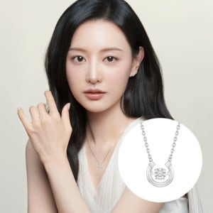 스톤헨지 럭키유 댄싱스톤 스텔라 실버 목걸이 N0135 N배송