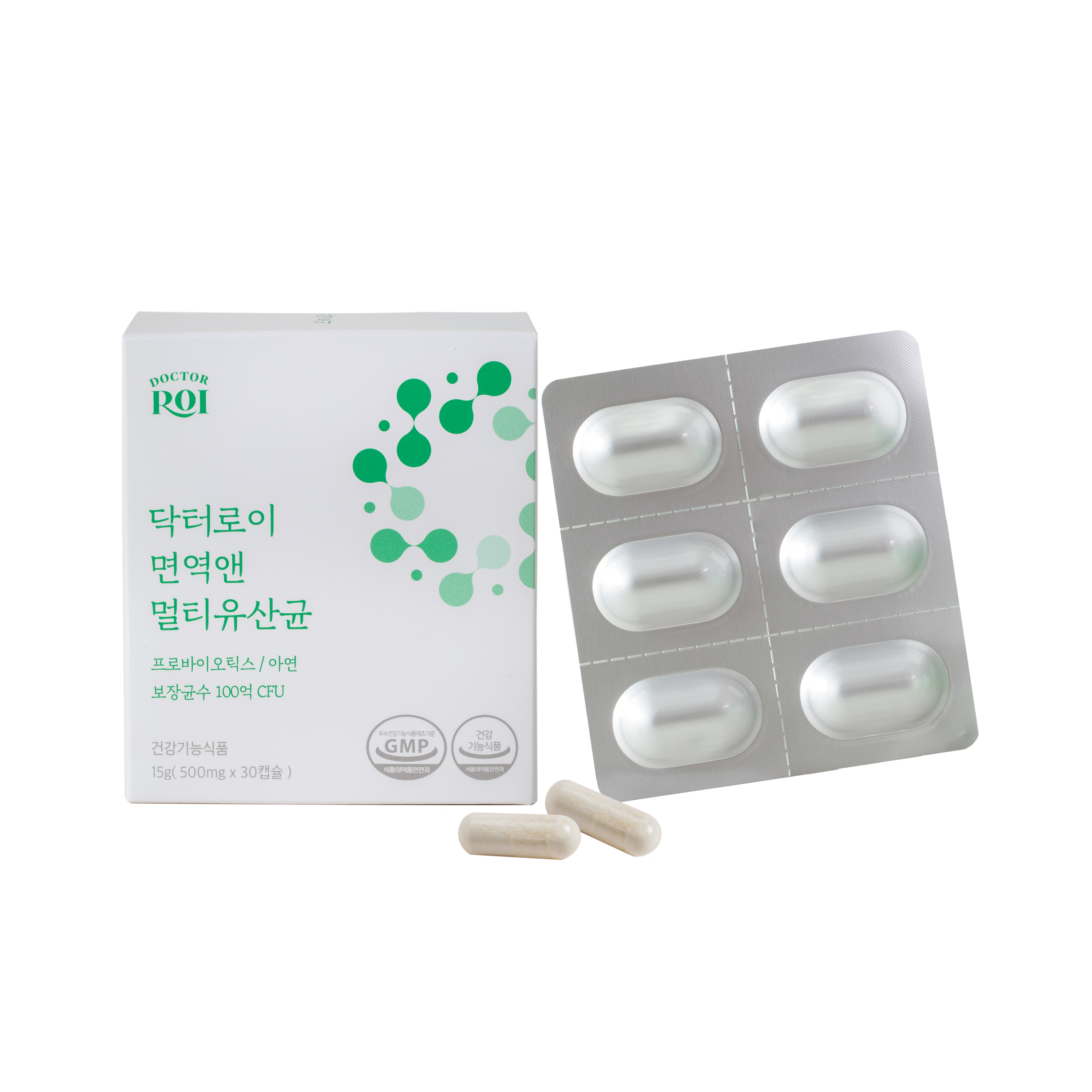 닥터로이 <b>면역앤</b> 멀티<b>유산균</b> 내과전문의가 만든 <b>100억</b> CFU 김치<b>유산균</b> 1개월분