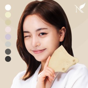 내추럴키스 다이아핏 KF94 새부리형 마스크 S(소형), 베이지, 25개
