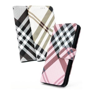 갤럭시A6 2018 기종 케이스 체크무늬 다이어리 SM-A600