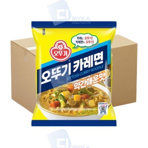 오뚜기 카레면 약간매운맛 130g 32봉 봉지라면 카레라면