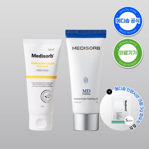 [크림 샘플 5일분 증정] 메디솝 메디컬 MD 크림 프로페셔널 100g + 엠디 더마 메디컬 하이드로 수딩겔 100g