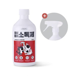 강아지 배변판 장남감 캣타워 반려동물 화장실 살균 멍이옹이 소독제 스프레이 500ml