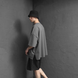 남자오버핏반팔 남성반팔티 티셔츠 짱짱한 분또 트임 3151