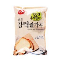 [1박스] 햇쌀마루 골드강력쌀가루 3kg×4개 국산