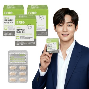 브리오 종합비타민 미네랄 맥스 / 온가족 멀티비타민 무기질 종합 영양제 60정, 3개