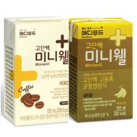 메디푸드 미니웰 커피맛 바나나맛 고단백 노인식사대용 환자영양식 48팩