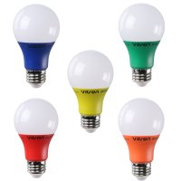 컬러 LED 전구 벌브 칼라 색깔 램프 8W E26 인테리어 색전구