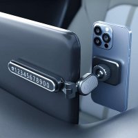 자전거 오토바이 킥보드 핸드폰거치대 3 in 1 Car Phone Holder 자기 모바일 스탠드 번호판 Smartphone Bracket Tesla 용 금속 접이식 스크린 핸드폰