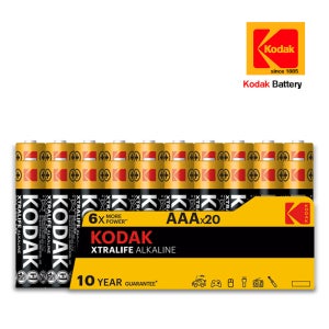 코닥 XTRALIFE 알카라인 AAA 건전지 20개입, 1개