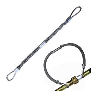 국산 고압 호스 이탈방지 와이어 로프 휘둘림 방지 (시험성적서 보유)3mmx300mm