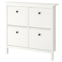 이케아 HEMNES 헴네스 4칸신발장, 화이트107x22x101 cm