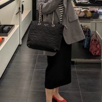 프라다 테수토 퀼팅 체인 숄더백 1BG017 Prada Tessuto Quilted Shoulder Bag