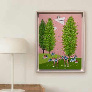 두요 김민정 작가 바라만봐도 좋은 40.9x53cm 작품 아크릴 유화 작품