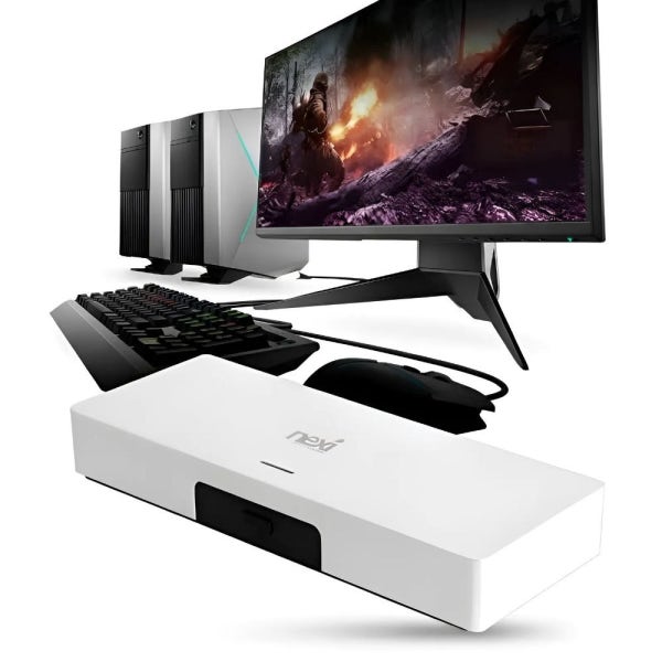 4K 2포트 HDMI KVM 스위치 PC 본체 2대 키보드 마우스 공유기