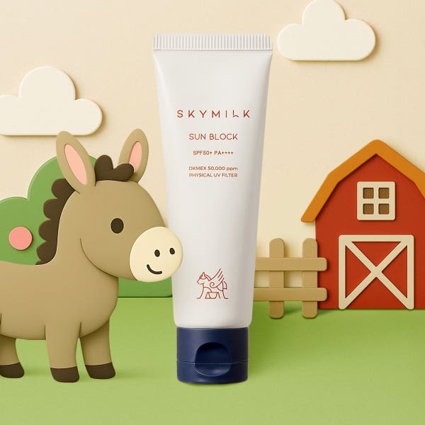 스카이밀크 동키밀크 무기자차 아기선블럭 SPF50+