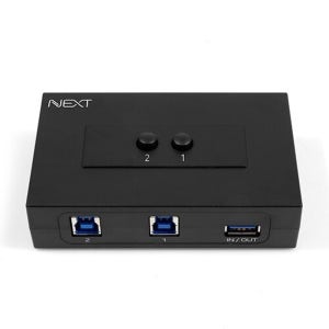 이지넷 2:1 양방향 USB 수동 선택기 NEXT-2432USB