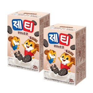 제티 쿠키앤쵸코 20T X 2개 초코
