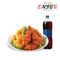 [선물하기] 처갓집양념치킨 후라이드반+양념반+콜라1.25L