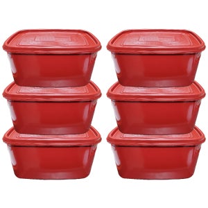 대영 업소용 김장독밀폐12호 6개 김치통 적색밀폐 국내 제조 생산