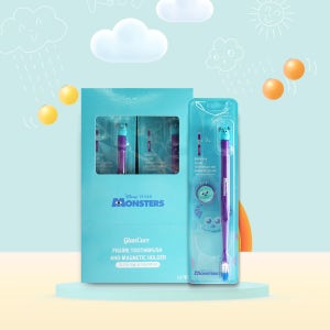 디즈니 피규어 칫솔 몬스터 유니버스티 설리 캐릭터 피규어 칫솔 12개입/BOX