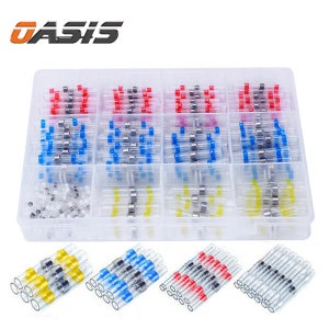 자동 납땜 열수축튜브 솔도 슬리브 전선연결 방수 커넥터 절연 배선 300개