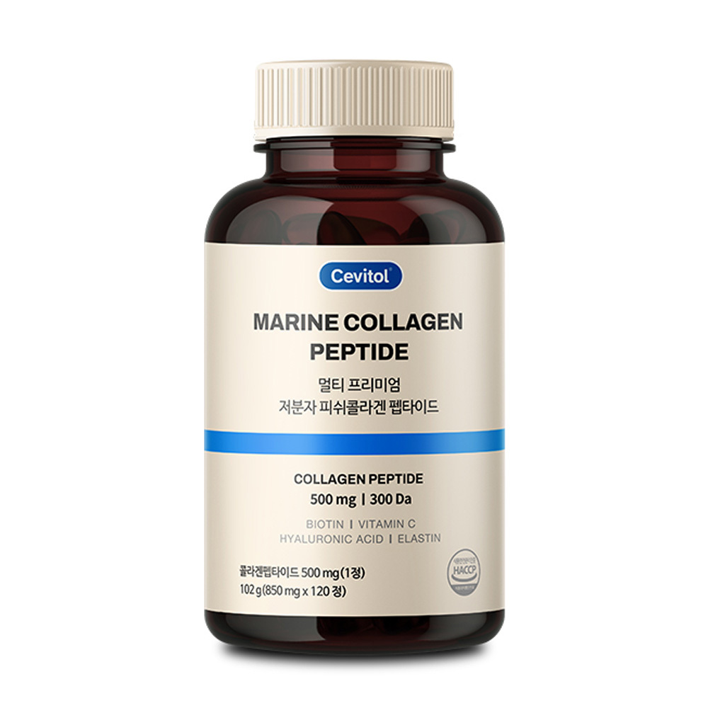 세비톨 <b>멀티</b> 프리미엄 저분자 피쉬 <b>콜라겐</b> 펩타이드 120정, 1개