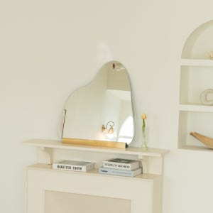 거울미인 노프레임 마운틴 거울 예쁜 화장대 이동식 탁상용 500 x 500